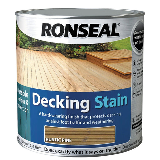 Ronseal Decking Stain 2.5L Rustic Pine - General Hardware Supplies Homevalue