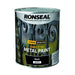 Ronseal Direct to Metal Paint Black Matt 750ml - General Hardware Supplies Homevalue
