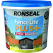 Ronseal Fence Life Plus Charcoal Grey 5L - General Hardware Supplies Homevalue