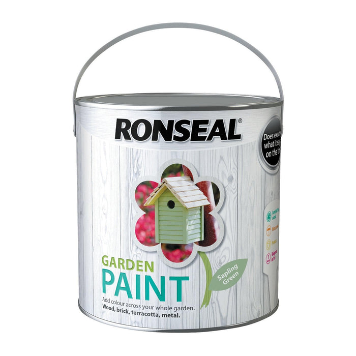 Ronseal Garden Paint 2.5L Sapling Green - General Hardware Supplies Homevalue