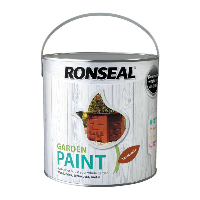 Ronseal Garden Paint 2.5L Terracotta - General Hardware Supplies Homevalue
