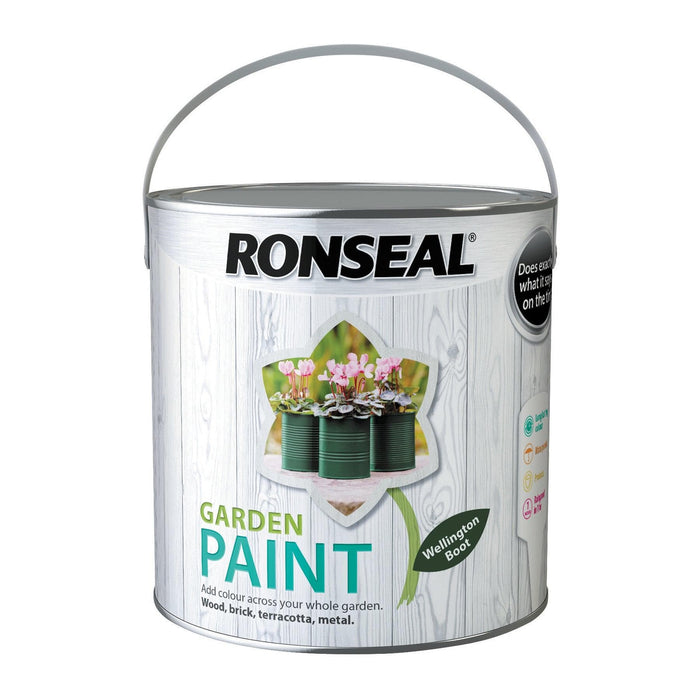 Ronseal Garden Paint 2.5L Wellington Boot - General Hardware Supplies Homevalue