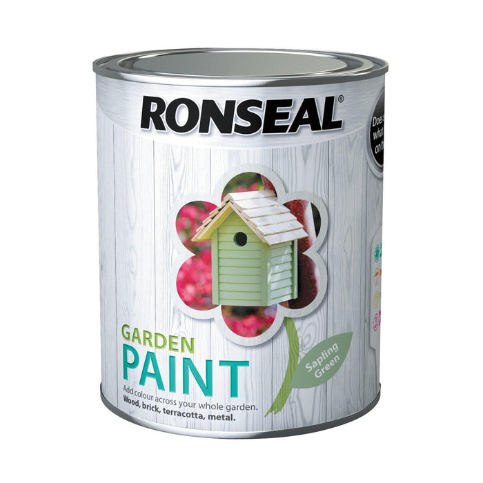 Ronseal Garden Paint 750ml Sapling Greren - General Hardware Supplies Homevalue