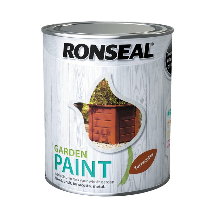 Ronseal Garden Paint 750ml Terracotta - General Hardware Supplies Homevalue