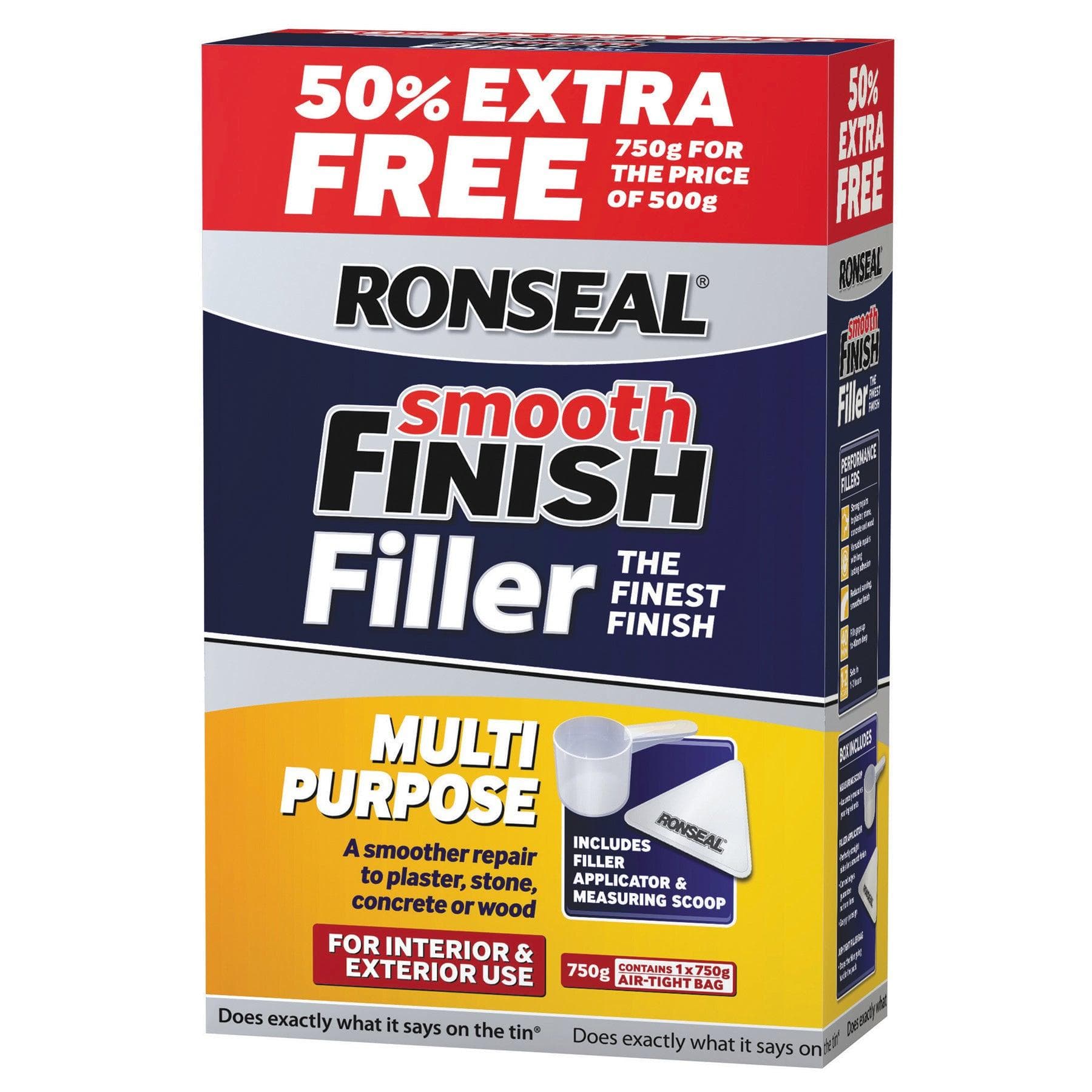 Ronseal Multi Purpose Wall Filler 550g+50% - General Hardware Supplies Homevalue