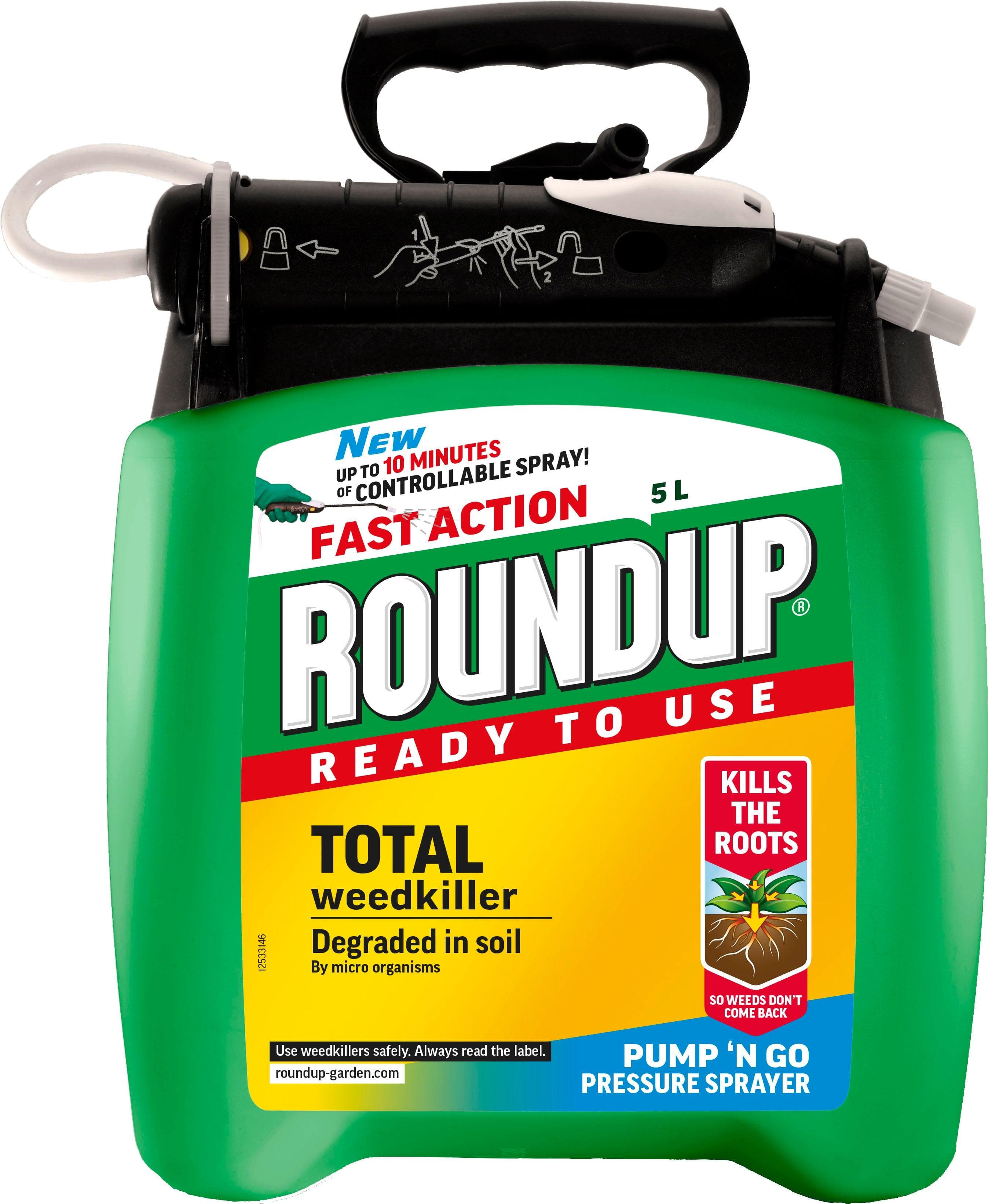 Roundup Weedkiller Pump ‘N’ Go Ready To Use 5L - General Hardware Supplies Homevalue