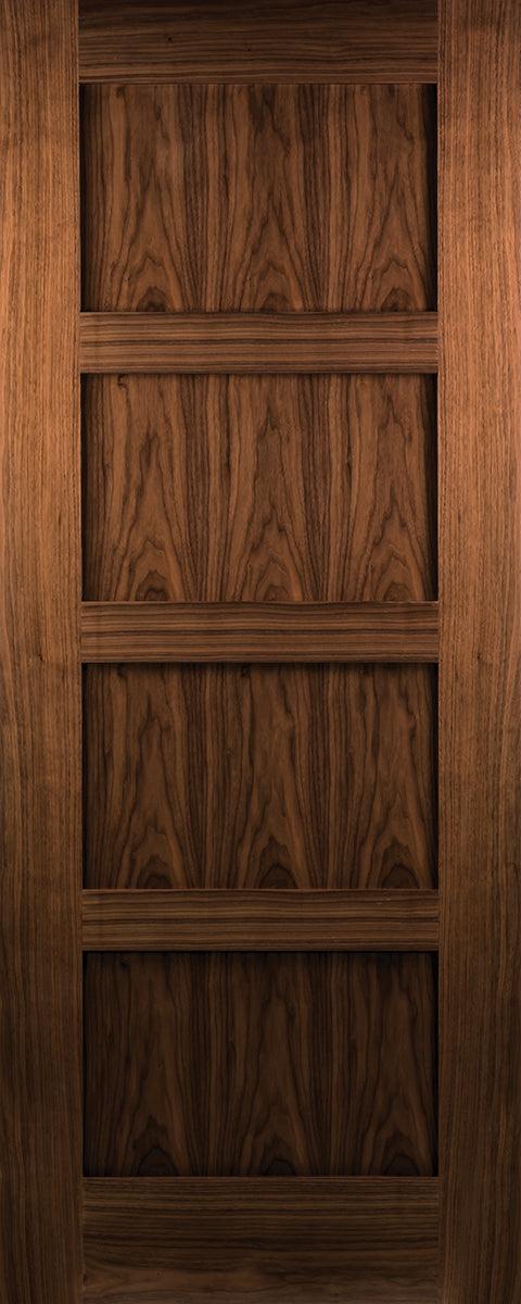Seadec-Walnut-Walnut-Augusta-4-Panel-Door - General Hardware Supplies Homevalue
