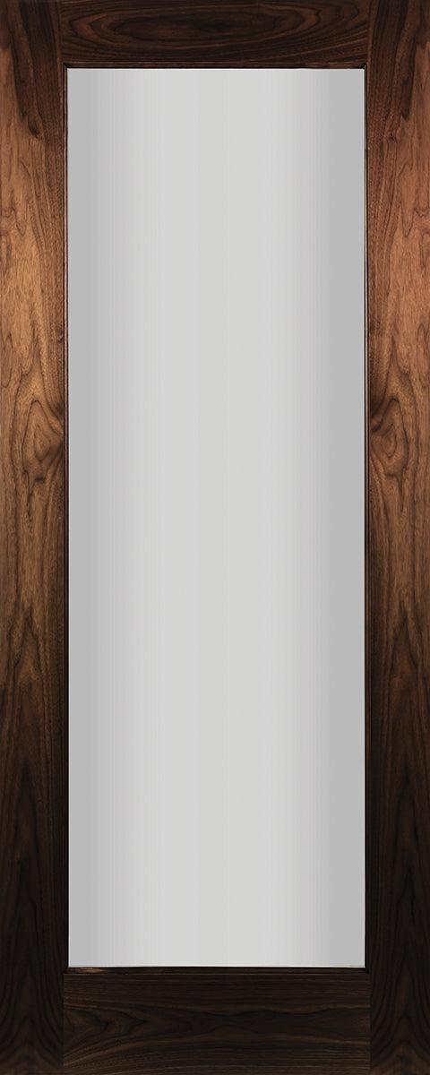 Seadec-Walnut-Walnut-Cheshire-Clear-1-Panel-Door - General Hardware Supplies Homevalue