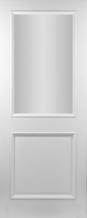 Seadec White Primed Albany  2Panel Frosted Door - General Hardware Supplies Homevalue