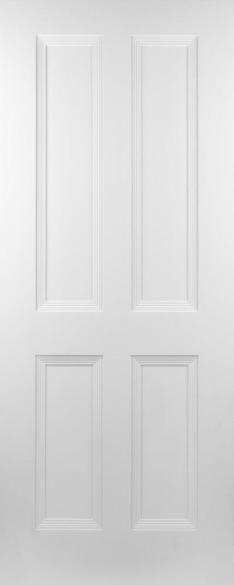 Seadec White Primed Cambridge 4Panel Door - General Hardware Supplies Homevalue