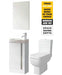 Sonas 45 Prague Floor White Unit & Tap & S600 Wc - *Special Offer - General Hardware Supplies Homevalue