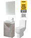 Sonas 45 Prague Wall Hung Sandy Grey Unit & Tap & S600 Wc - *Special Offer - General Hardware Supplies Homevalue
