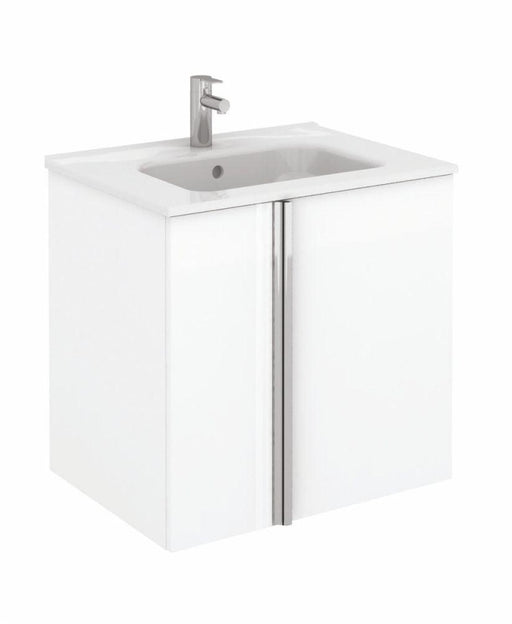 Sonas Avila White Wall Hung 60cm Vanity Unit and Slim Basin - General Hardware Supplies Homevalue