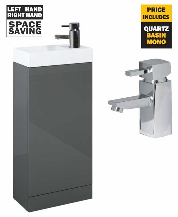 Sonas Basle Gloss Grey 40 - *Special Offer - General Hardware Supplies Homevalue