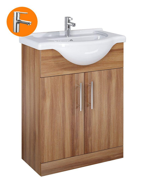 Sonas Belmont 65Cm Vanity Unit Walnut With Nena Tap - * Special Offer - General Hardware Supplies Homevalue
