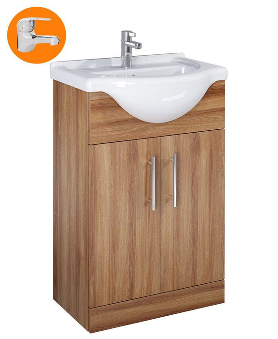 Sonas Belmont Walnut 55Cm Vanity Unit With Alpha Tap - *Special Offer - General Hardware Supplies Homevalue