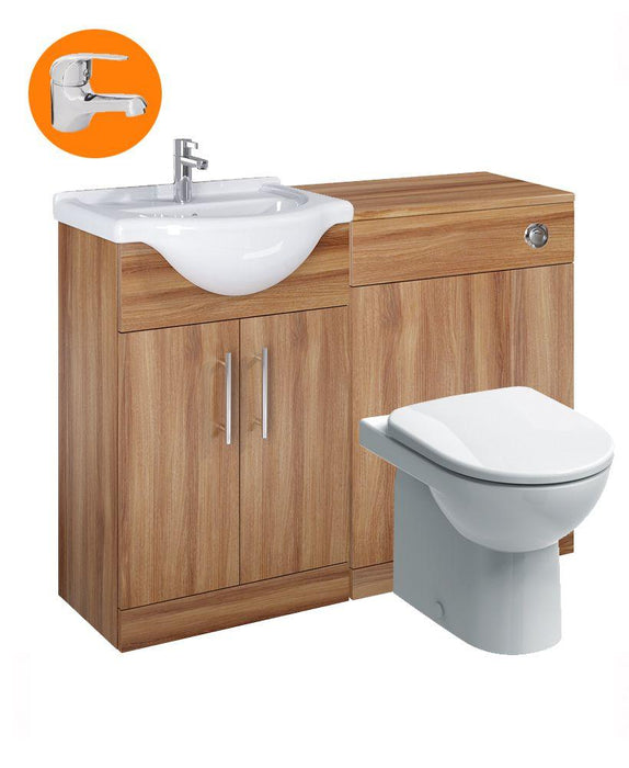 Sonas Belmont Walnut Vanity Pack With Alpha Basin Mono *- Special Offer - General Hardware Supplies Homevalue