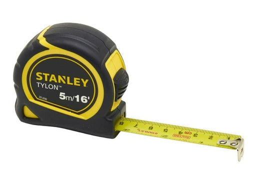 Stanley 5m(16ft) Tylon Bi-Material Short Tape - General Hardware Supplies Homevalue