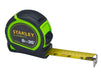 Stanley 8m (26ft) Hi-Vis Tape - General Hardware Supplies Homevalue