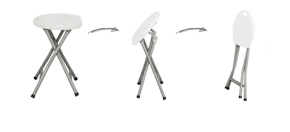 White Party Folding Stool - General Hardware Supplies Homevalue